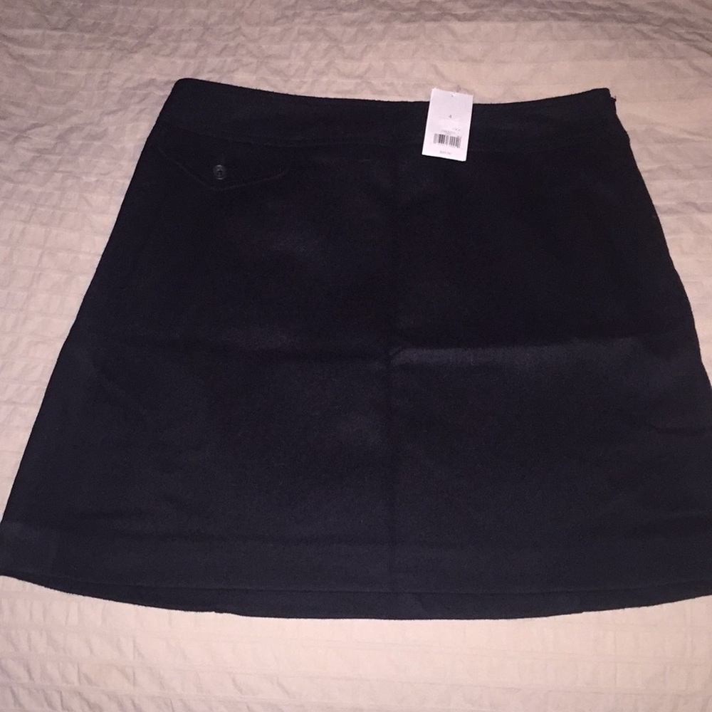 NWT Black wool skirt